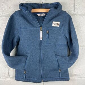 The North Face Gordon Lyons Sweater with Hoodie Shady Blue Boys S